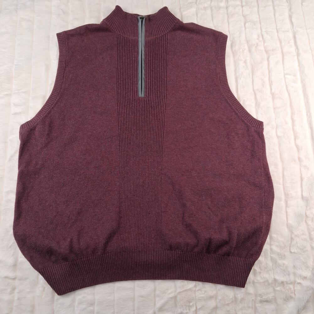 Johnston & Murphy Pima Cotton Sweater Vest Men’s Large Classic Preppy